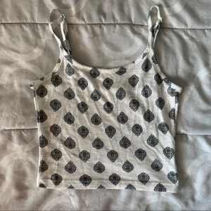 Me to We Pattern Crop Tank